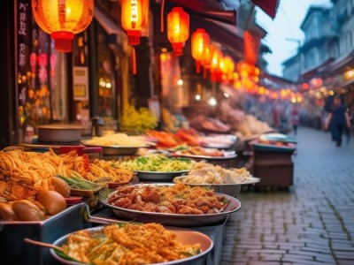 天津美食街繁华