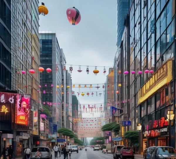 温州鹿城区最繁华的街道，necklace of development